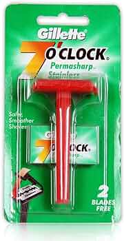 GILLETTE 7OCLOCK PERMA SHARP RAZOR